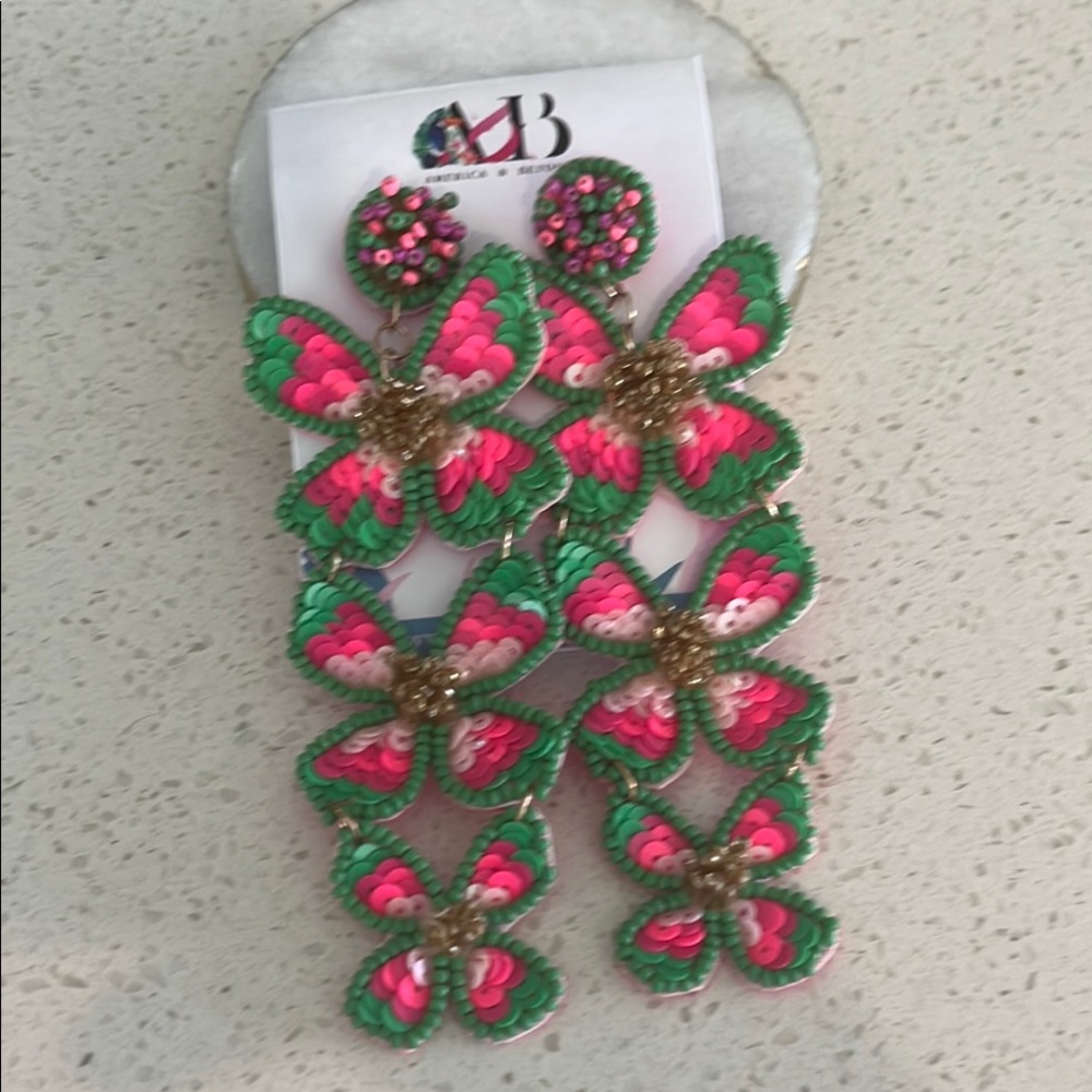 Colorful Butterfly Earrings by